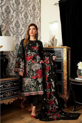 BAREEZE ANAMTA LUXURY COLLECTION – 3Pcs On Lawn – Women’s – Unstitched