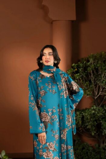 JAZMIN INSPIRED– 3PCS LAWN 3D PRINTED – WOMEN’S – UNSTITCHED 07