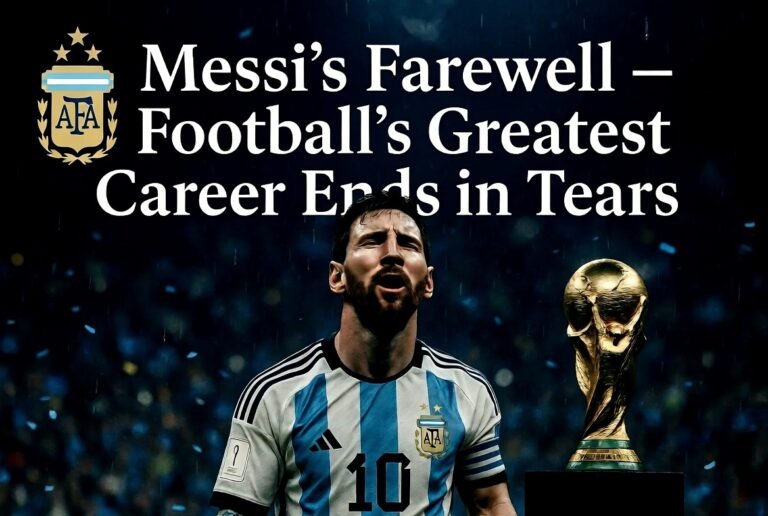 Messi's Farewell – Football's Greatest Career Ends in Tears at MetLife Stadium