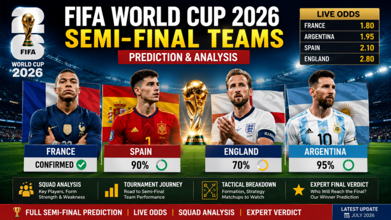 FIFA World Cup 2026 Semi-Final Teams Prediction — The Final Four Analysis