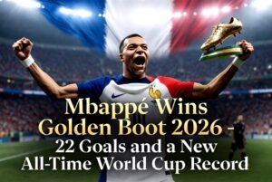Mbappé Wins Golden Boot 2026 – 22 Goals and the Greatest World Cup Scoring Career in History