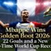 Mbappé Wins Golden Boot 2026 – 22 Goals and the Greatest World Cup Scoring Career in History