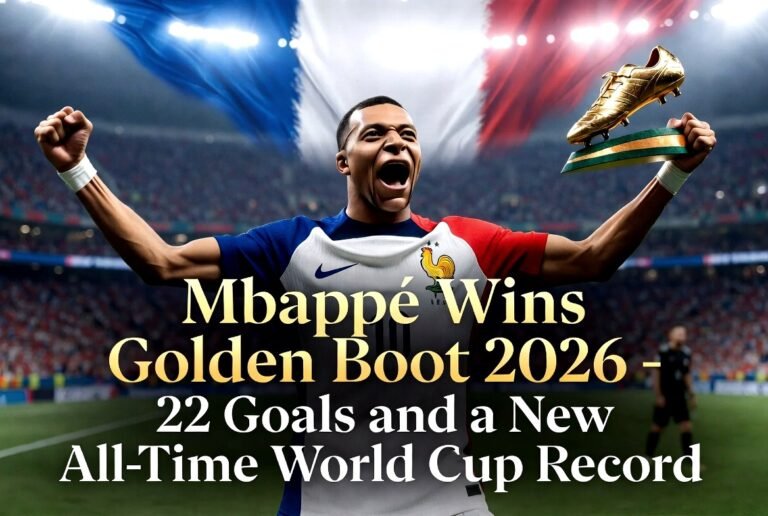 Mbappé Wins Golden Boot 2026 – 22 Goals and the Greatest World Cup Scoring Career in History