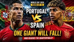 Spain vs Portugal Round of 16 Iberian Derby FIFA World Cup 2026
