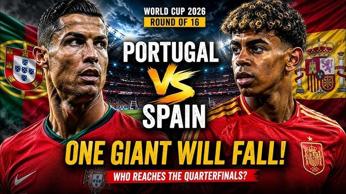 Spain vs Portugal Round of 16 Iberian Derby FIFA World Cup 2026