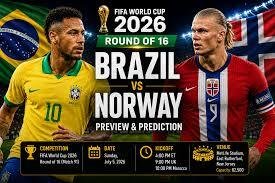 FIFA World Cup Brazil vs Norway — Round of 16 Match Preview