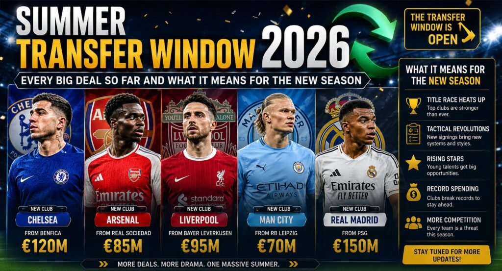 Summer Transfer Window 2026 — Every Big Deal So Far and What It Means for the New Season